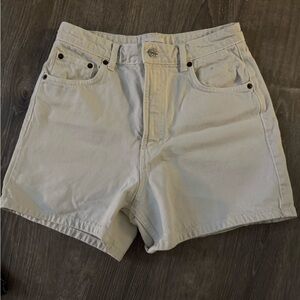 Zara Beige Denim Shorts